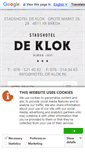 Mobile Screenshot of hotel-de-klok.nl